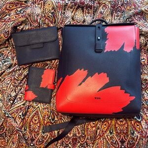 Tumi Midnight Blue Backpack Set